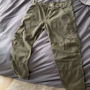 NSF- green army cargo pants- size 27